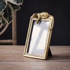 Gold Leopard Photo Frame 4 X 6